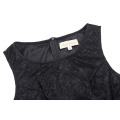 Kate Kasin Womens Ladies Slim Fit Sleeveless Cuello cuello Hips-Wrapped Bodycon Negro vestido de encaje KK000431-1